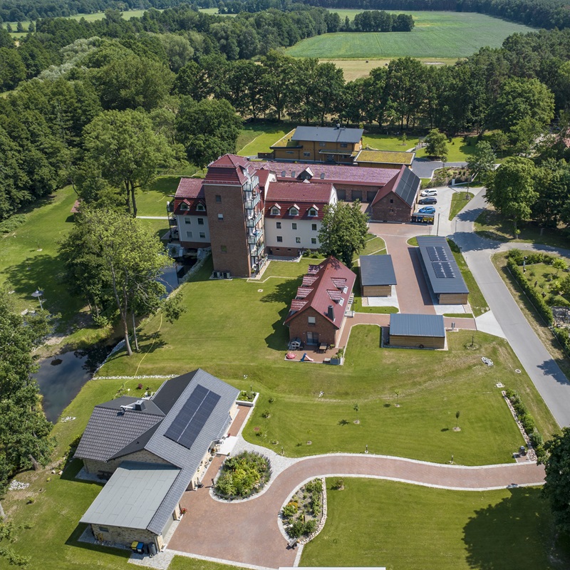 Mühlenhof aus der Luft